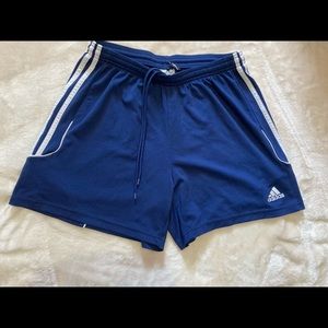Blue Adidas climalite shorts